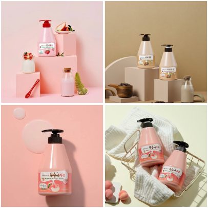 غسول الجسم بالفراولة