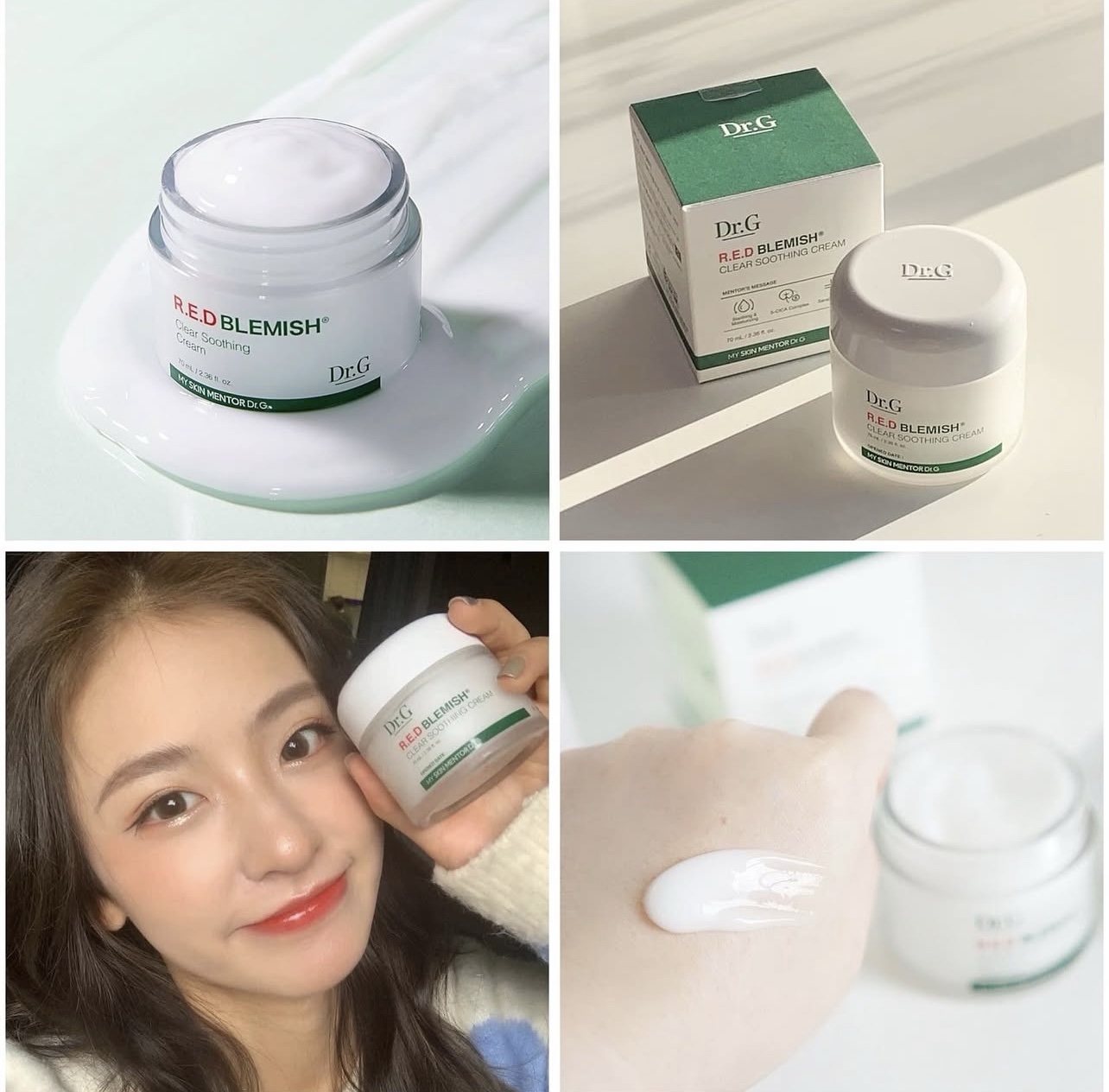 Dr.G RED Blemish Clear Soothing Cream تيستر حجم صغير 10 مل